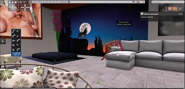  Sylvia Celestalis gets banged in Second Life